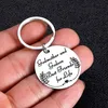 Keychains Godmother Keychain från Godson Key Chain Keepsake Present för Godchild Christ Baby Men Women Ring Religious Gift Keychains