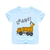 Barn Summer T Shirts For Boys Girls Cartoon Daisy Flowers Dinosaur Fashion 100 Cotton Bowable Kids Tee Tops Short Sleeve 220620