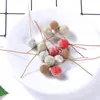 1,4 cm Simulazione Fiore Bacca rossa Frutta Display natalizio Decorazione Ciondolo Frutta artificiale Piante finte Forniture per feste
