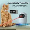 Katze Laser Pointer Spielzeug Automatische Interaktive Led Teaser Roboter Red Dot ch Training Smart USB Aufladbare Kätzchen 220510