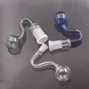 Najtańsze kolorowe akcesoria Hookah 10 mm 14 mm 18 mm szklana rura olejowa rura męska samica do rur wodnych Bong Dab Rig Banger olej paznokci