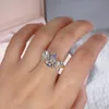 18K AU750 Yellow Gold Women Ring Diamonds 1 2 3 Carat Oval Wedding Party Engagement Anniversary Anniversaire Trendy Romantic 2208161990402