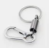 Keychains 1/4PCs Spring Climbing Hooks Car Keychain Classic Strong Carabiner Shape Accessories Metal Key Chains Emel22