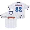 QQQ8 AIR01 Benchwarmers Pinstriped Baseball Jersey 32 Howie Goodman 44 Rob Schneider Gus Matthews 82 Richie Goodman 68 Clark Reedy