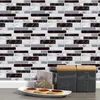 9 27 54PCS Adesivi per piastrelle in mattoni a mosaico per carta da parati da cucina per bagno Impermeabile autoadesivo fai da te Adesivo da parete Home Decor Decal 220607