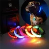 Colliers pour chiens Laisses Usb Charge Collier Led Sécurité Lumineux Pet Light Up Night Nylon Collier Fils Lumineux Pour Chiens SafetyDog