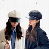 Nowe kobiety berety w Anglii kobiety retro boinas berety czapki dla kobiet czapki czapki modne dla kobiet ośmioboczne czapki sprzedawca gazet J220722