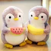 25 cm carino caldo peluche giocattolo squishy kawaii pinguino addormentato cutie peluche bambola animale adorabile peluche per bambini regalo di compleanno LA354