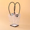 Gift Wrap Creative Transparent PVC Boxar Packaging Handväskor för blommor dekorera plastvattentät baggift