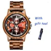 Relojes de pulsera Reloj de cuarzo de madera Hombres Deporte para negocios Relojes de madera Hombre Cronógrafo masculino 2022 Relojes de pulsera Relojes de pulsera Relojes de pulsera Will22