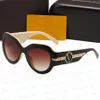 Designer Zonnebril 5 kleuren Volledig frame Glazen Mode -accessoires voor man Women Hoge kwaliteit voor man Vrouw