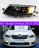 Auto-LED-Kopfhöhen für Skoda Octavia 20 15–20 17 mit Original-Halogenscheinwerfern, Upgrade LED-Front-Tagfahrlicht