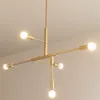 Kolye lambaları Nordic Modern Altın Led Işıklar Ev Yatak Odası Yemek Odası Lambası Yaratıcı Kişilik Sihirli Bean Droplightpendent