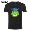 REM T-shirt personalizzate stampate personalizzate t-shirt da uomo firmate T-shirt bianca a maniche corte di marca pubblicitaria 220609