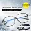 Sonnenbrille Big Square Filter Computerbrille zum Blockieren von Anti-Blaulicht-Augenüberanstrengung Übergang Pochromic Gaming Damen HerrenSonnenbrillen