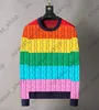 Men's Sweaters Designer mix style designer autumn luxury mens sweater clothing pullover slim fit casual sweatshirt geometry patchwork color print Male fashion