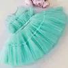 Children Dresses for Girls Birthday Tulle Elegant Evening Gown Kids Princess Christmas Dress Baby Wedding Party Prom Dresses G220428