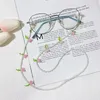 Fashion Glasses Chain Holder Flower Pärled Anti-Lost Eyeglasses Holder Neck Rem Solglasögon