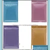 Bolsas de embalagem Escola Office Business Industrial 100pcs cores mti cor de zíper mylar saco de alimentos embalagem plástica de alumínio