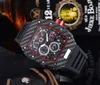 Nieuwe automatische datum Watch Limited Edition Men's Top Brand Luxury Full Function Quartz Watch Silicone Riem