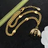 Luxury Gold Chain Designer Charm Earrings Studs Halsband Armband Klassisk dubbelbokstav Bee Pendant For Women Party Lovers Gift J9076258