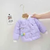 Automne Hiver Pull Enfants Doudounes Pour Mignon Dessin Animé Coton Chaud Bébé Garçon Fille Enfants Top Veste Vêtements D'extérieur 1-6Y Vêtements J220718