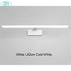 Vägglampa svart vit smal design led lampor för skåp badrum sängen modern spegel frontljus AC220V 110VWALL