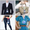 Easy to pull telescopic buckle Retractable Pass ID Card Badge Holder creative badges hanging ID buckles T9I001854