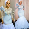 2022 Plus Size Arabic Aso Ebi Luxurious Mermaid Sparkly Prom Dresses Beaded Crystals Evening Formal Party Second Reception Birthday Engagement Gowns Dress ZJ066