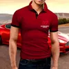 Summer Men's Polo Shirt Golf Sportwear Fashion T-Shirt Personlighet Master Bunny Tryckt kortärmad avslappnad tee-skjorta Topps 220727