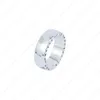 Pierścienie zespołowe projektantów mężczyźni Zestaw Shell 3 Halite Fashion Diamond Pierścień 18K Rose Gold Titanium Steel Pierścienie 4874116