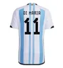 3 stelle 22 23 Argentina Soccer Jersey America Casa di calcio Calcio 2022 2023 Dybala National Team Alvarez Di Maria de Paul Men Kit Kit Uniforms