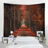 Nordic Forest Landscape Decoration Carpet Bohemian Sipis Family Bedroom J220804