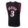 3# Iverson 32# O'Neal 41# Nowitzki 91# Rodman 33# Pippen Basketball Jersey