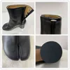 Scarpe eleganti Donna Stivale con punta divisa in vera pelle Ninja Tabi Mucca tacco grosso rotondo Caviglia donna alta Ladie 220718