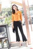 Women's Blouses & Shirts Fashion Two Piece Women & White Work Ladies Pant And Top Sets Office Pantsuits Half SleeveWomen's