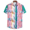 Men's T-Shirts Mens Cotton Linen Short Sleeve Casual Printed Hawaiian Shirt Blouse T-shirt Shirts Long PackMen's