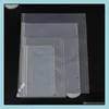 Book Er Filing Products Office School Supplies Business Industrial A5/A6/A7 Transparent Binder Pvc Storage Ba Dh0Rj