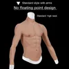 Dokier السيليكون واقعية واقعية مزيف عضلة البطن الجسد لاعبين cosplays محاكاة الاصطناعية الصدر man man crossdressers h220511