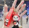 Nuevo llavero de Panda, bolso colgante, llaveros de coche, llavero, anillo, regalo para niño/niña
