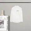 2022SS Spring и летняя новая рубашка высокая класса хлопчатобумажные толчки печати с коротки