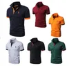Nowa koszula polo Men krótkie rękawowe koszule Casual Shirts Man's Solid Classic T Shirt Plus Camisa Polo