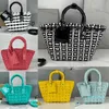 2022-summer beach bag womens bistro basket tote handbags fashion designer shoulder bag high quality weave shopping