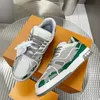 2022SS Top Qulity Sports Brand Flat Designer Leather Men's Shoes Luxury White Casual Lace Up Outdoor Sneakers Classic Color Mycket bekväm MKJKK00003