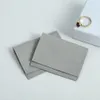 20st Gray Microfiber Jewelry Pouch Suede Velvet Small Envelope Bag smycken Packaging Pouch Bulk Bags for Business