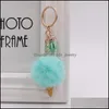 Porte-clés Glace Porte-clés Sac Mignon Dessin Animé Imitation Rex Fourrure De Lapin En Peluche Pendentif Cône Voiture Boule De Cheveux Accessoires Keyc Dhseller2010 Dhdwm