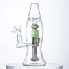 Solid Lava Lamp Hookahs 5mm Thick Heady Glass Unique Bongs Showerhead Perc Mini Oil Dab Rigs Smoking Water Pipes Bubblers with Bowl XL-LX3