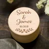 Confezione regalo Scatola per fedi nuziali rustica Portafedi in legno personalizzato Decorazione country Matrimonio