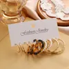 Hoop Huggie Trendy Gold Silver Color Round örhängen Set för kvinnor Akryl Pearl Circle 2022 Trend Brincos Party Jewelyhoop Kirs22