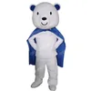 Halloween Teddy Bear Mascot Costumes Högkvalitativ tecknad Mascot Apparel Performance Carnival Adult Size Promotional Advertising Clothings